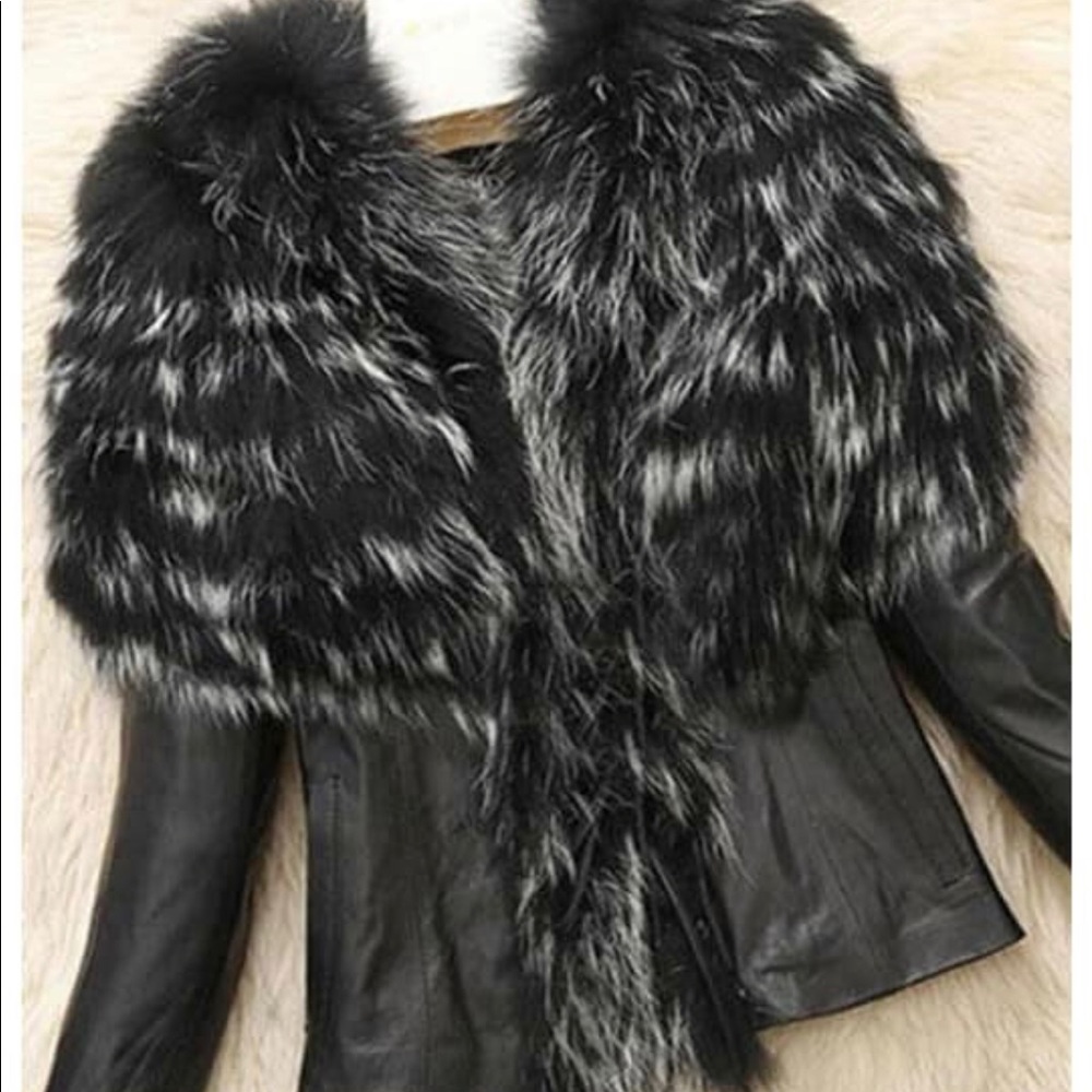 Gorgeous imitation leather jacket